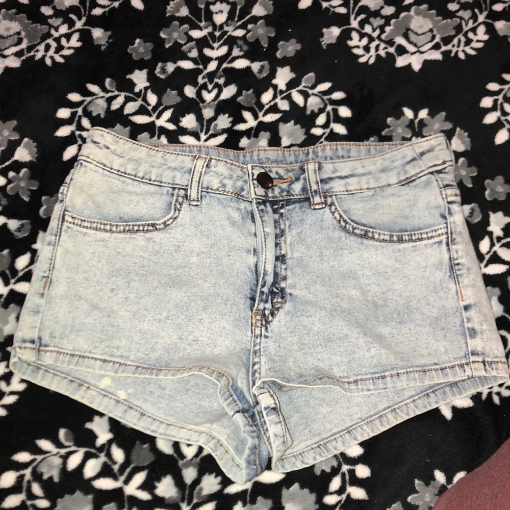 High Waisted Denim Short